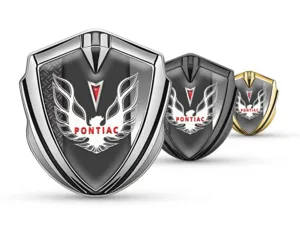 Pontiac 3D Emblema Insignia Lujoso Acabado Aleación 3D Detalle